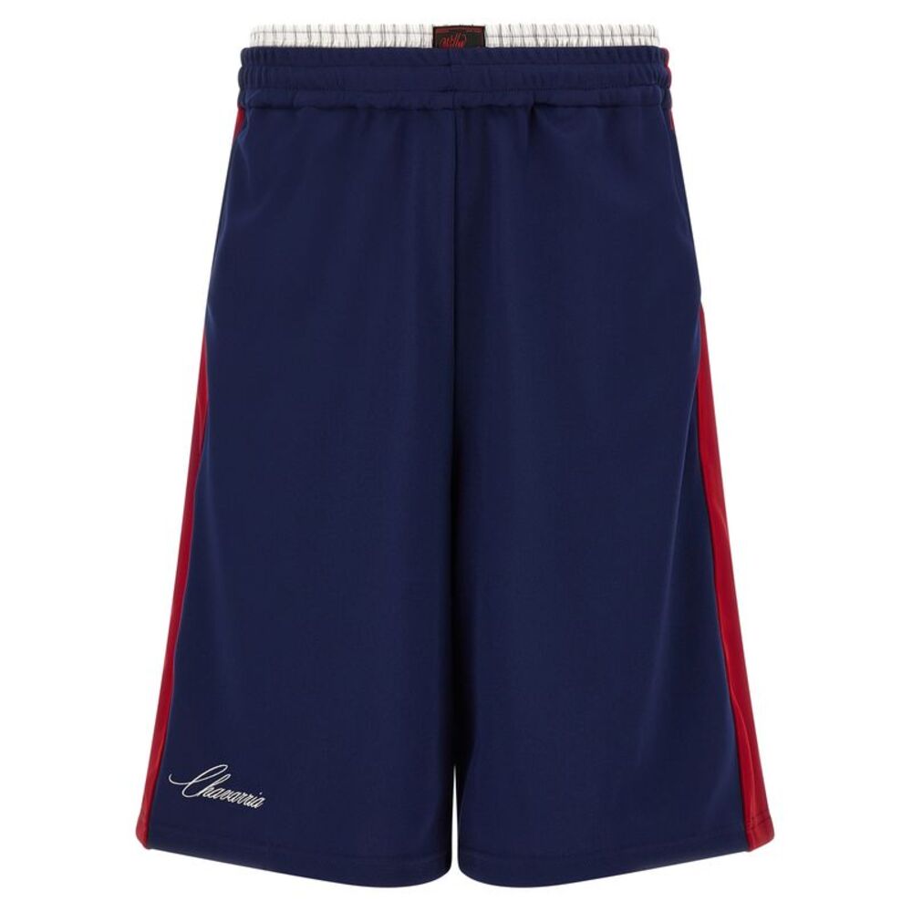 WILLY CHAVARRIA Blue Polyester Bermuda Men's Shorts